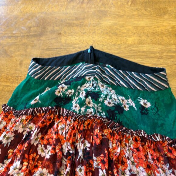Anthropologie Bhanuni by Jyoti Tiered Colourful Maxi Skirt Size 0 - Picture 6 of 14